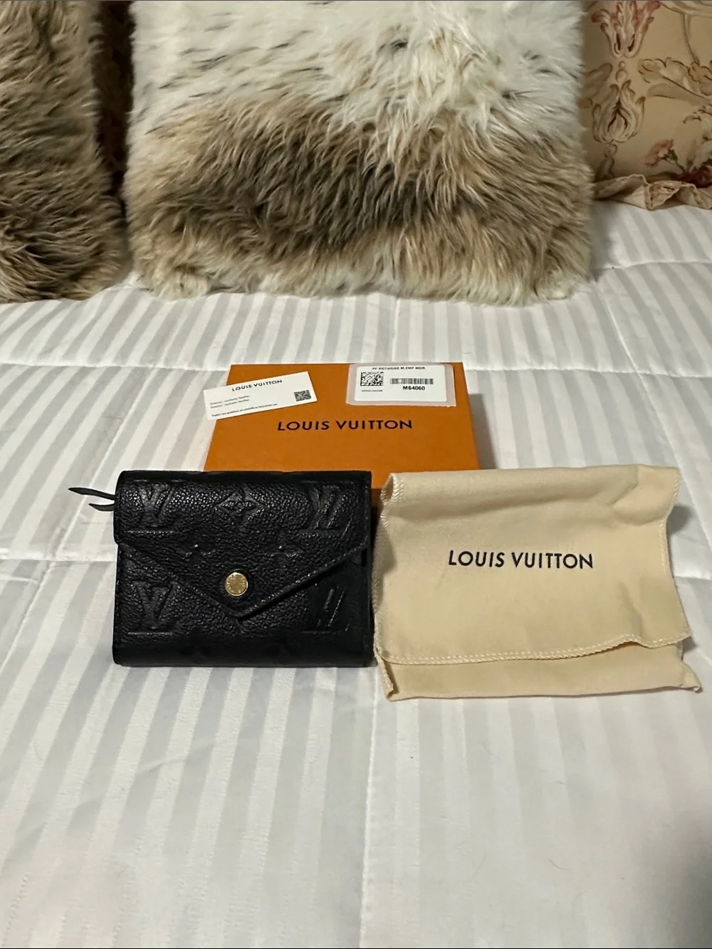 Louis Vuitton Victorine Black Monogram Empreinte Small envelope-style Wallet - Picture 1 of 11
